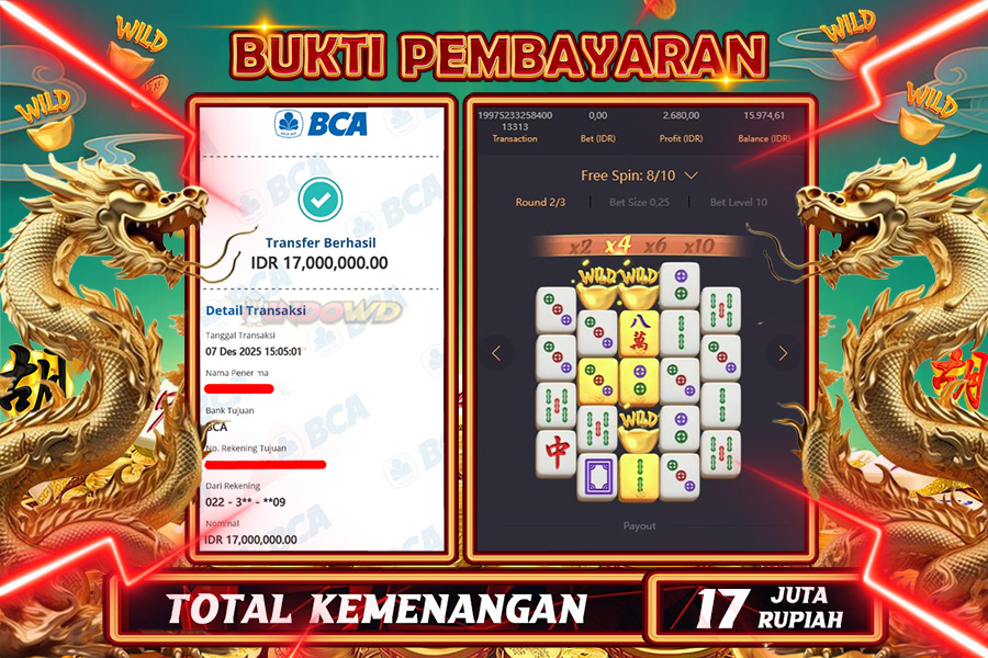 INDOWD JACKPOT SLOT MAHJONG WAYS 2 Rp 17.000.000,- LUNAS