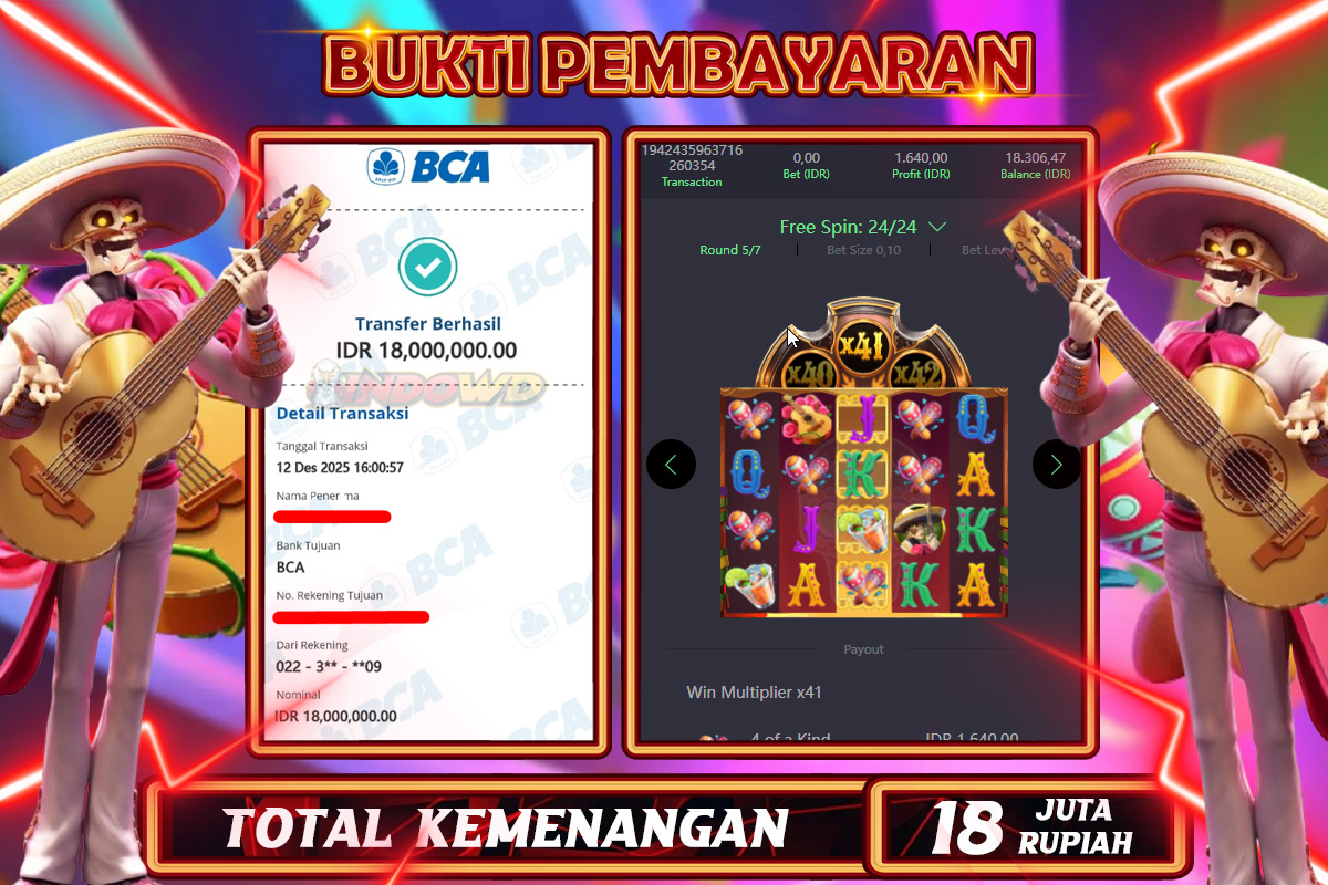 INDOWD JACKPOT SLOT WILD BOUNTY SHOWDOWN Rp 18.000.000,- LUNAS
