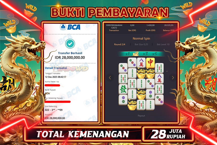 INDOWD JACKPOT SLOT MAHJONG WAYS 2 Rp 28.000.000,- LUNAS