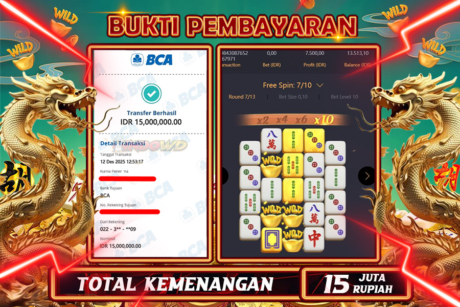 INDOWD JACKPOT SLOT MAHJONG WAYS 2 Rp 15.000.000,- LUNAS