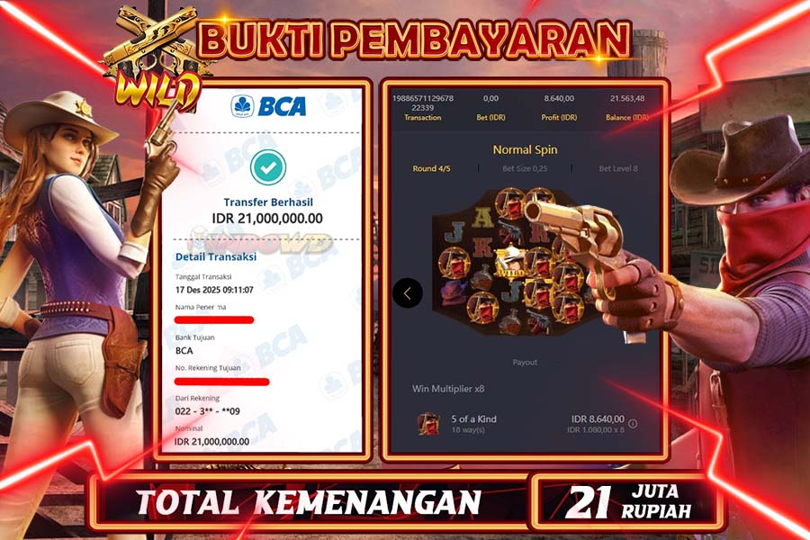 INDOWD JACKPOT SLOT WILD BOUNTY SHOWDOWN Rp 21.000.000,- LUNAS